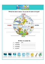 English Worksheet: Weather