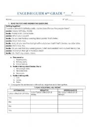 English Worksheet: present simple and numbers