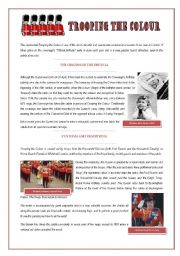 English Worksheet: Trooping the Colour