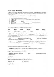 Friends - the One with all the resolutions worksheet 2