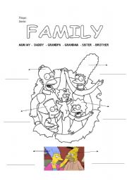 English Worksheet: FAMILY