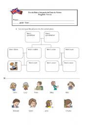 English Worksheet: Family tree