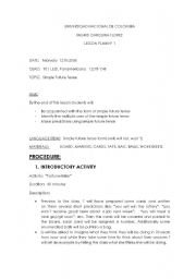 English Worksheet: amazing predictions the right one