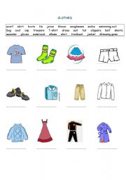 Clothes - ESL worksheet by Ejka_1
