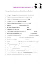 Conditional Sentences Type I and II