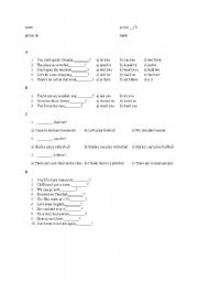 English Worksheet: question tags