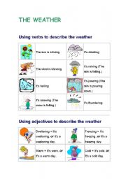 English Worksheet: the weather