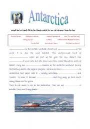 Antarctica- reading comprehension