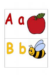 English Worksheet: Flashcards a-e colour