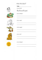 English Worksheet: Emotions