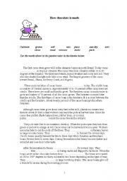 English Worksheet: teaching process writing