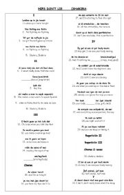 English worksheet: a song with pronunciation