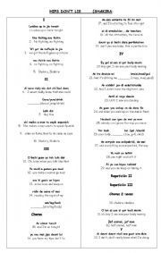 English Worksheet: a song with pronunciation