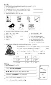 English Worksheet: Practise Reading and Writing