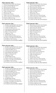 English Worksheet: ROUTINES