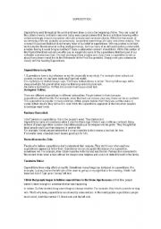 English Worksheet: Suppersticion