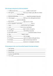 English worksheet: Grammar Test 