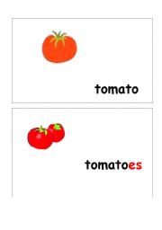 English Worksheet: tomato plural
