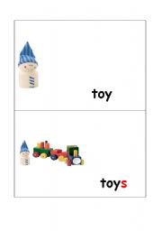 English Worksheet: plurals toy