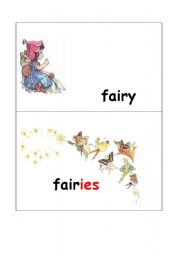 English worksheet: plurals fairy