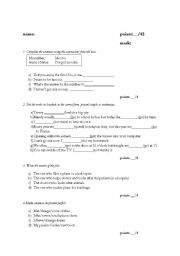 English worksheet: present simple, progeressive, perfect