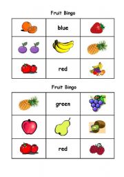 fruit bingo