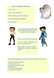 English Worksheet: BettyBoop - par 3