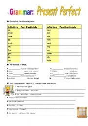 English Worksheet: Present Perfect