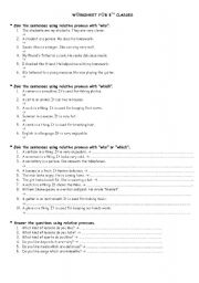 English worksheet: worksheet for elemantary level