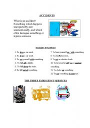 English Worksheet: Accidents