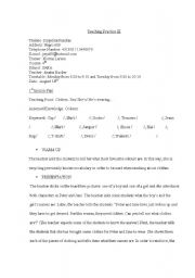 English Worksheet: im wearing