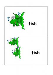 English Worksheet: fish-fish