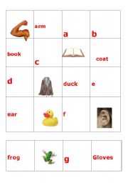 English worksheet: Alphabet Memory