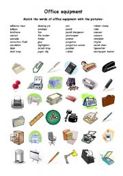 English Worksheet: office equipment