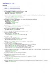 English Worksheet: Prepositions of place in at, on