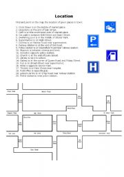 English Worksheet: Location