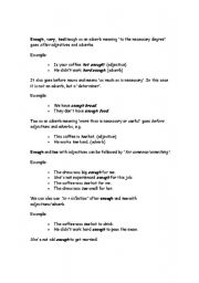 English worksheet: adverbs