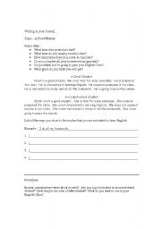 English Worksheet: Are you a good student?  WRITING exercise