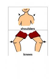 English worksheet: body parts part 2