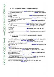 English Worksheet: GRAMMAR TEST