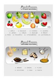 English Worksheet: Food Pyramid - vocabulary 2