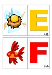 English Worksheet: Alphabet E-H