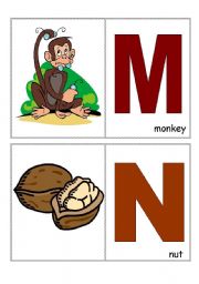 English Worksheet: Alphabet M-P