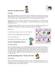 English Worksheet: Five Senses Game