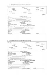 English Worksheet: Exercises to consolidate present perfect