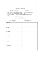 English worksheet: THE FORTUNE TELLER