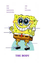 SPONGE BOB BODY PARTS