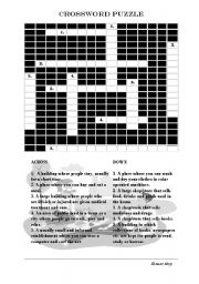 English worksheet: Crossword Puzzle