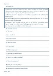 English Worksheet: Who am I?