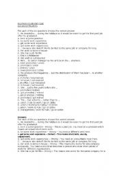 English Worksheet: Business Vocabulary